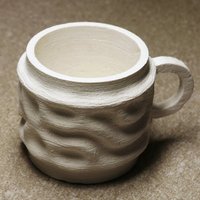 Small Reaction-Diffusion Demitasse Cup 3D Printing 51254