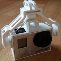Small  DJI Phantom FC40 GoPro 3 Holder / Adapter 3D Printing 51294