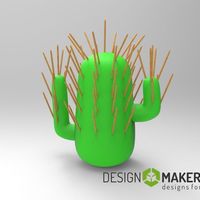 Small Cactus toothpick 3D Printing 51649