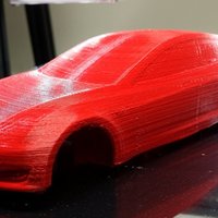 Small Tesla Model S - full upper body merged 3D Printing 51754