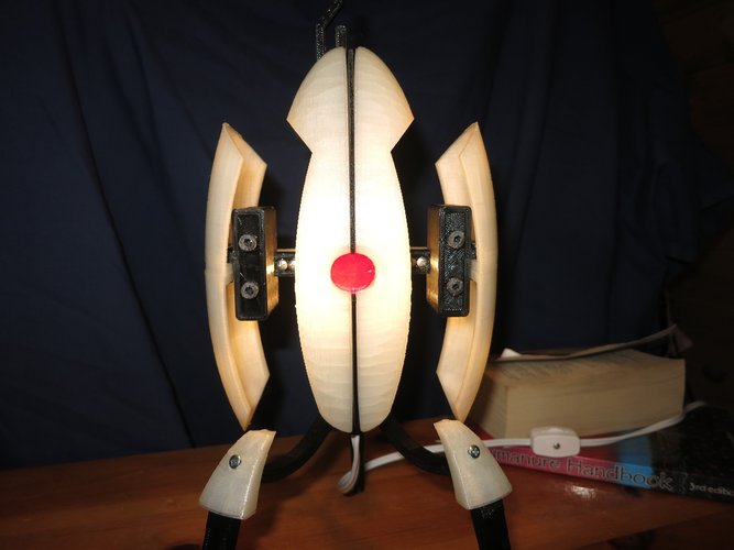 Portal Sentry Turret Desk Lamp 3D Print 52035