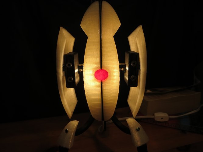 Portal Sentry Turret Desk Lamp 3D Print 52036