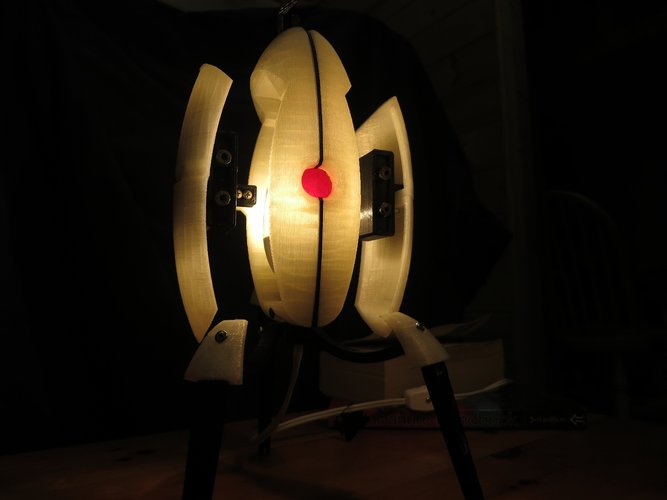 Portal Sentry Turret Desk Lamp 3D Print 52037