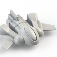 Small Spaceship 3D Printing 52173