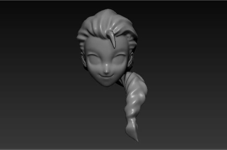 Elsa Head Sculpt 3D Print 52181