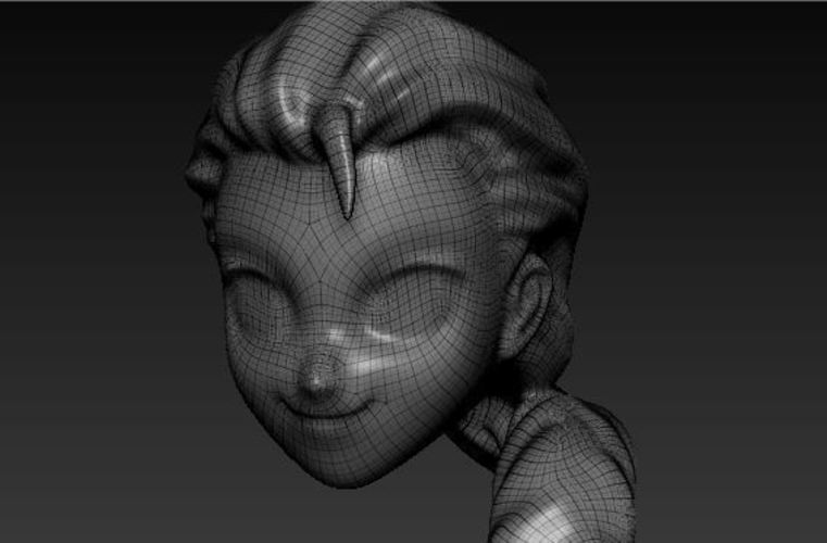 Elsa Head Sculpt 3D Print 52183