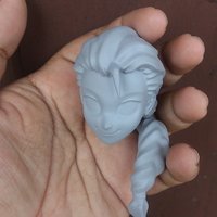 Small Elsa Head Sculpt 3D Printing 52184