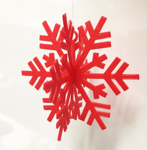 Snow Flake Ornament for your Christmas Tree 3D Print 52210