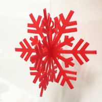 Small Snow Flake Ornament for your Christmas Tree 3D Printing 52210