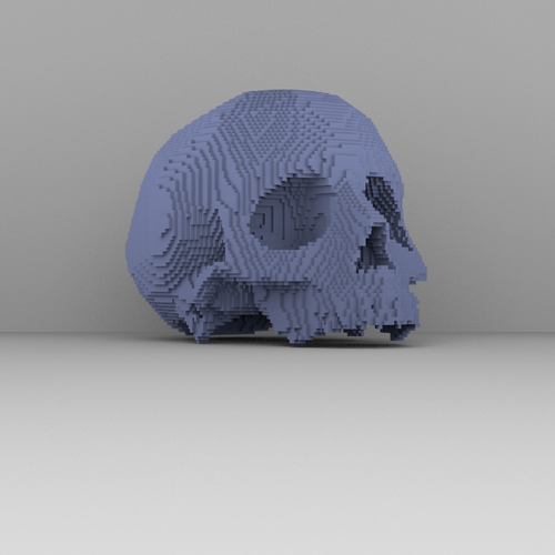 Minecraft Skull 3D Print 52401