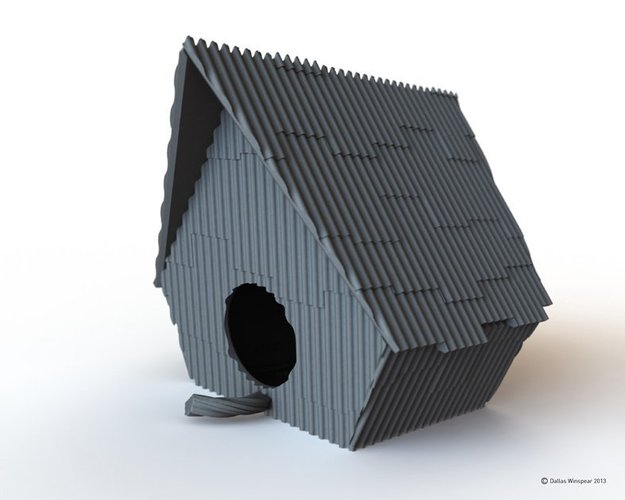Ramshackle Birdhouse 3D Print 52504