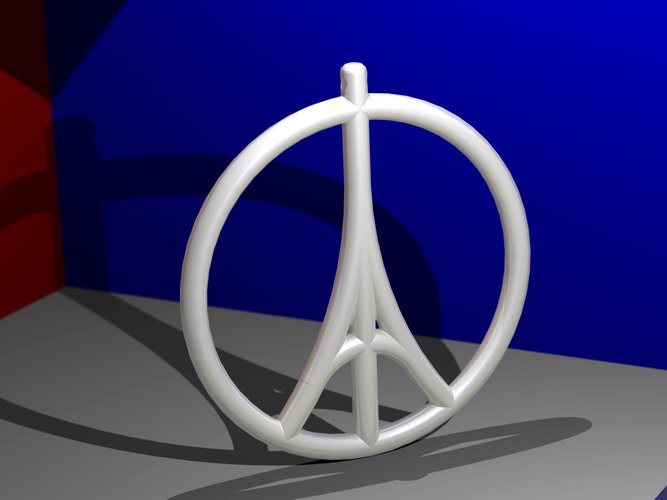 Peace Paris 3D Print 52592