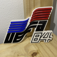 Small Logo Euro 84 3D Printing 526862