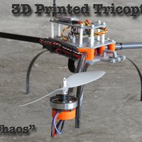 Small 3D Printed Tricopter 3D Printing 52748