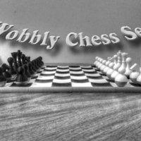 Small Wobbly Chess Set 3D Printing 52768