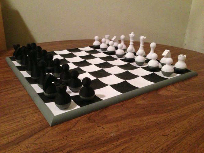 Wobbly Chess Set 3D Print 52769