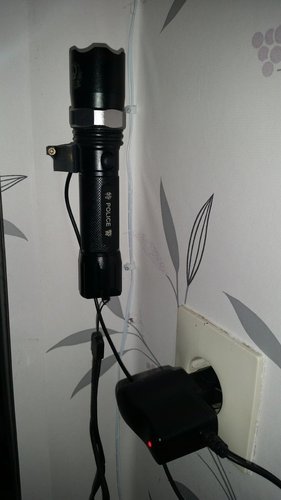 Flashlight wall mounted chager 3D Print 53045