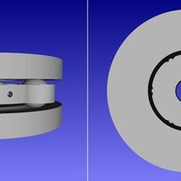 Small Ekobots - Bearing generator (Axial). 3D Printing 53256