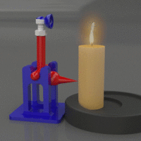 Small Switch Off Candle 3D Printing 53397