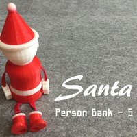 Small Person Bank - Santa 3D Printing 53642