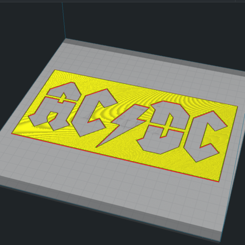 D Printed Acdc Stencil And Band Logo By Fjv D Pinshape