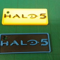 Small Halo 5 Key fob 3D Printing 53766