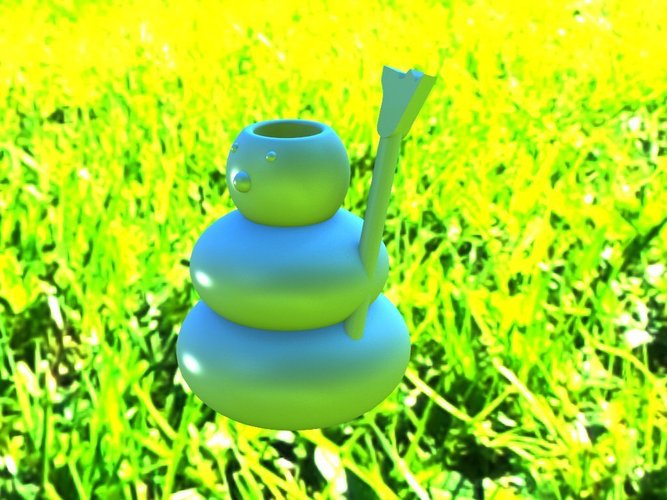 Snowman penholder 3D Print 53770