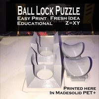 Small Ball Lock Puzzle 3D Printing 53857