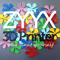 Small ZYYX Flower Sign - Multi Material Print 3D Printing 53939