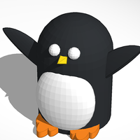 Small Peter Penguin - Original from Tinkercad 3D Printing 53978