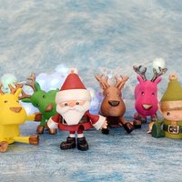 Small Articulated Christmas Toys 3D Printing 54143