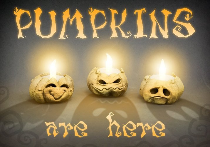 Halloween Pumpkins and Puppets Collection 3D Print 54160