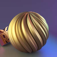 Round Welle candle mold sphere - Thumbnail 1