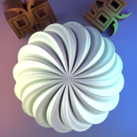 Round Welle candle mold sphere - Thumbnail 5