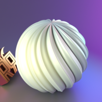 Round Welle candle mold sphere - Thumbnail 6