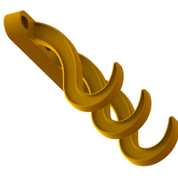 Plastic Triple Wall Hook - Thumbnail 2