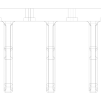 Plastic Triple Wall Hook - Thumbnail 6