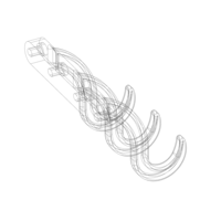 Plastic Triple Wall Hook - Thumbnail 11