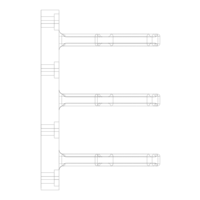Plastic Triple Wall Hook - Thumbnail 12