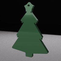 Small Christmas tree decoration 3D Printing 54390