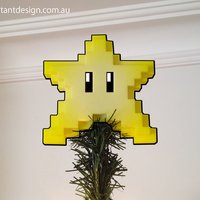 Small 8-bit Christmas Star 3D Printing 54434