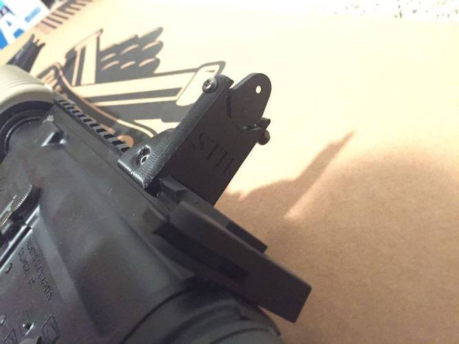 AR-15 Rear A2 Sight 3D Print 54511 AR-15 Rear A2 Sight 3D Print 54511