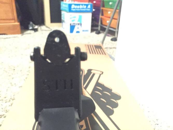 AR-15 Rear A2 Sight 3D Print 54512 AR-15 Rear A2 Sight 3D Print 54512