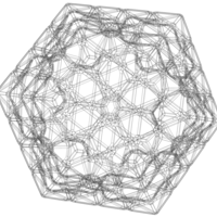 Wireframe Shape Icosahedron Flake - Thumbnail 3
