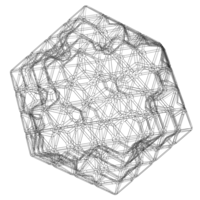 Wireframe Shape Icosahedron Flake - Thumbnail 4