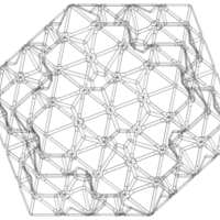 Wireframe Shape Icosahedron Flake - Thumbnail 10