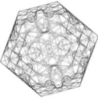 Wireframe Shape Icosahedron Flake - Thumbnail 11