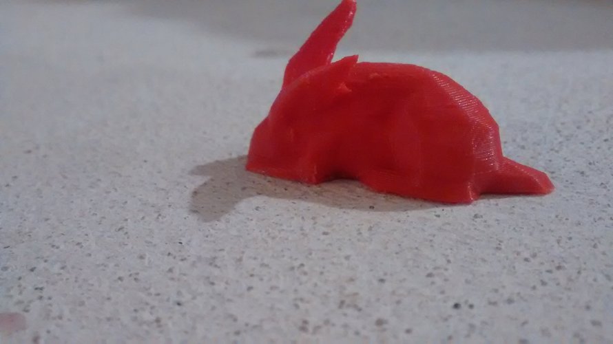 Rabbit Low Poly 3D Print 54830