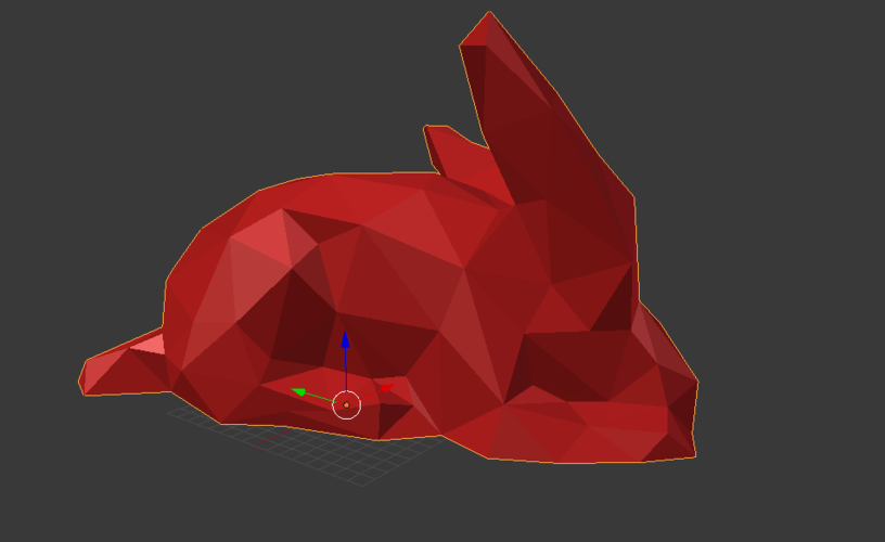 Rabbit Low Poly 3D Print 54834