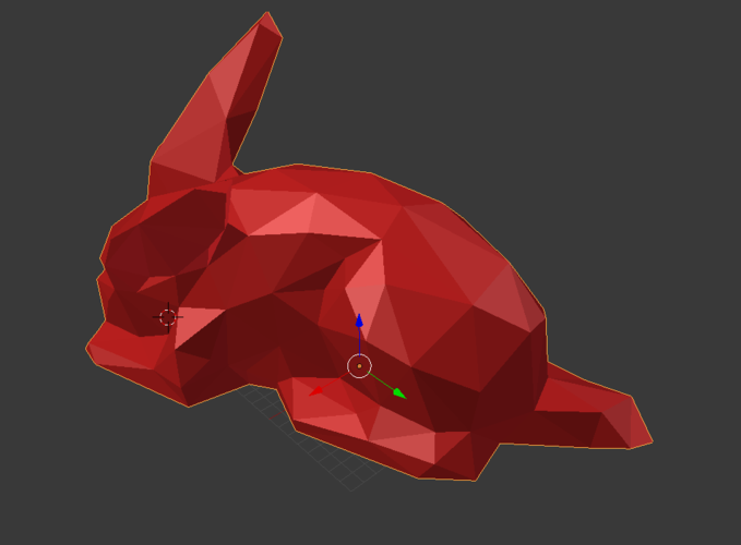 Rabbit Low Poly 3D Print 54835